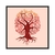 Quadro Decorativo Árvore Da Vida Fundo Rosa NATA026