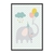Quadro Decorativo Elefante Fofinho Aniversário INF191