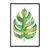 Quadro Decorativo Folha Costela De Adão Pintura Verde FOL166