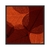 Quadro Decorativo Folhas Laranja E Vermelho Luxo FOL285