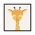 Quadro Decorativo Infantil Girafa Clean INF011
