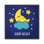 Quadro Decorativo Infantil Lua E Estrelas Desenho INF495