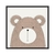 Quadro Decorativo Infantil Urso Clean INF010