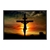 Quadro Decorativo Jesus Crucificado Pôr Do Sol REL050