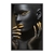 Quadro Decorativo Rosto Mulher Negra Com Dourado PES037
