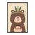 Quadro Decorativo Urso Índio Infantil IFN178