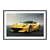 Quadro Decorativo Veículos Ferrari Amarela Luxo VEIC131