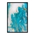 Quadros Decorativos Abstrato Azul E Dourado Conjunto Com 3 Peças ABS011019017 - Porto Quadros