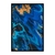 Quadros Decorativos Abstrato Azul E Dourado Luxo Kit Com 3 Peças ABS024023022 - Porto Quadros