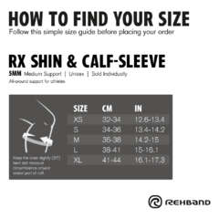 Rx Shin/Calf Sleeve 5mm - Camo - 1 Unidad