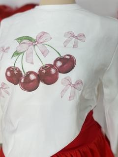 Sudadera Plus con estampado cherry en internet