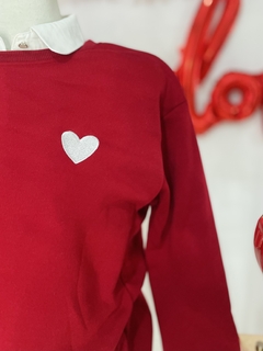 Imagen de Sudadera con corazon bordado