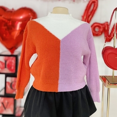 Sueter Plus Color Block triagular en internet