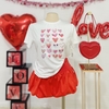 Playera Plus basica estampado corazones - comprar en línea