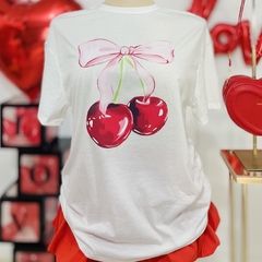 Playera oversize estampado cherry - tienda en línea