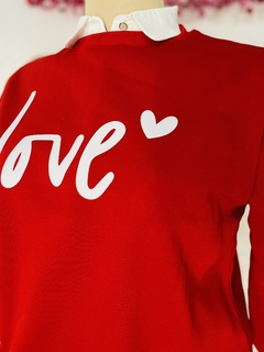 Sudadera Plus con estampado Love en internet