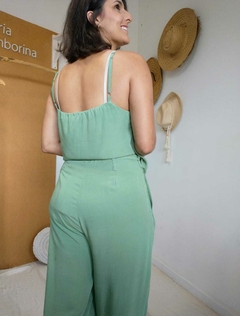 CALÇA Pantalona VIRTUDE verde - Maria Lamborina