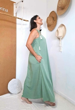 Vestido longuete CONFIANÇA verde na internet