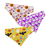 Set de bandanas para mascota estampado halloween