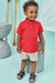 Conjunto Polo Vermelho em Piquet e Short - comprar online