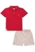 Conjunto Polo Vermelho em Piquet e Short