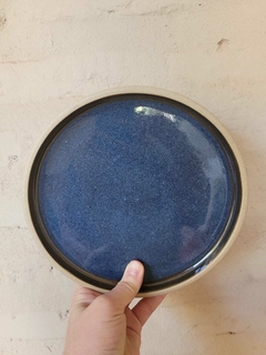 Prato Sobremesa 20 cm azul brilhante