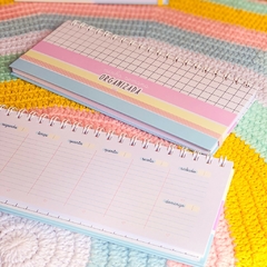 Desk Planner Amarelo/Rosa - loja online