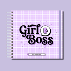 Planner permanente 18x18 Girl Boss Lilás