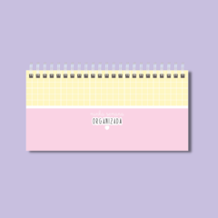 Desk Planner Amarelo/Rosa