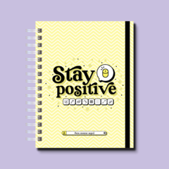 Planner permanente Stay Positive Amarelo