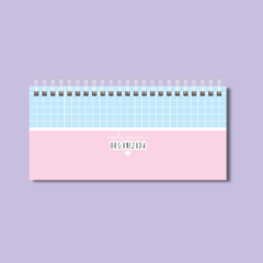 Desk Planner Azul/Rosa