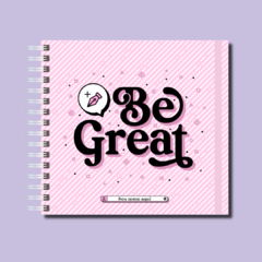 Planner permanente 18x18 Be Great Rosa