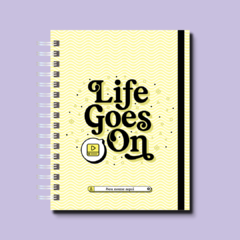 Planner permanente Life Goes On Amarelo