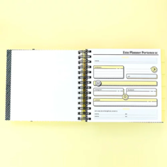 Planner permanente 18x18 Planos Rosa na internet