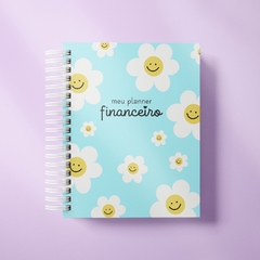 Planner Financeiro A5 - Margaridas azul