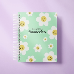 Planner Financeiro A5 - Margaridas verde