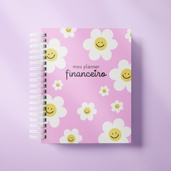 Planner Financeiro A5 - Margaridas rosa