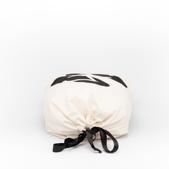 Sacola Chinelo - tipo saco em algodão cru - OFICINA IÁ - organizadores práticos e sustentáveis