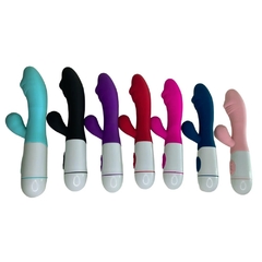 VIBRADOR PONTO G COM ESTIMULADOR CLITORIANO – RECARREGÁVEL