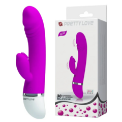 VIBRADOR DUPLA ESTIMULAÇÃO COM 30 VELOCIDADES PRETTY LOVE - ADAN