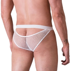 CUECA TELA COM TULE BRANCO