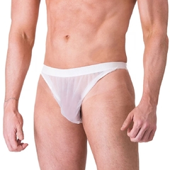 CUECA TELA COM TULE BRANCO - comprar online