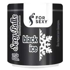 SEXY BALLS BLACK ICE BEIJÁVEIS COM 3 UNIDADES