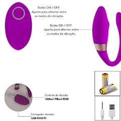 VIBRADOR CASAL AGATHA COM CONTROLE REMOTO - comprar online