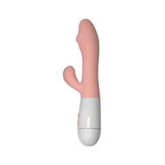 VIBRADOR PONTO G COM ESTIMULADOR CLITORIANO – RECARREGÁVEL - loja online