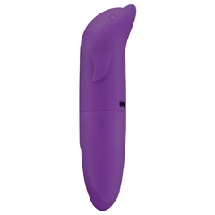 VIBRADOR PONTO G AVELUDADO COM FORMATO GOLFINHO - Doce Sedução E-commerce