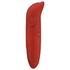 VIBRADOR PONTO G AVELUDADO COM FORMATO GOLFINHO - loja online