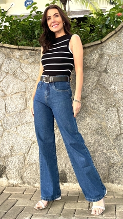 Calça jeans wide leg