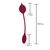 Estimulador clitoriano duplo em formato de rosa por aplicativo - comprar online
