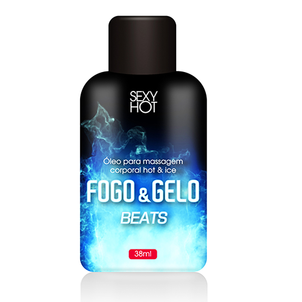 Óleo para massagem beijável FOGO E GELO - Beats - S W